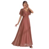 Women Spring Summer Formal Party V-Neck Dress