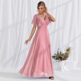 Women Spring Summer Formal Party V-Neck Dress