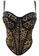 Women summer sexy leopard print fishbone bustier camisole top