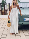 Women Backless Suspender Off-Shoulder Dress