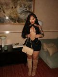 Women Sexy Lace Halter Neck Bodycon Dress