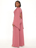 Spring Women's Sexy Tie Detail Top & Wide Leg Pants Set