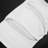 Spring Women's Solid Slim Waist Slim Fit Sexy Two-Piece Shorts Set
