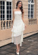 Spring Women's Chic Formal Party Strap Elegant Holiday Midi Dress