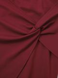Spring Women's Irregular Ruched High-Waist Elastic Knot Bodycon Mini Skirt
