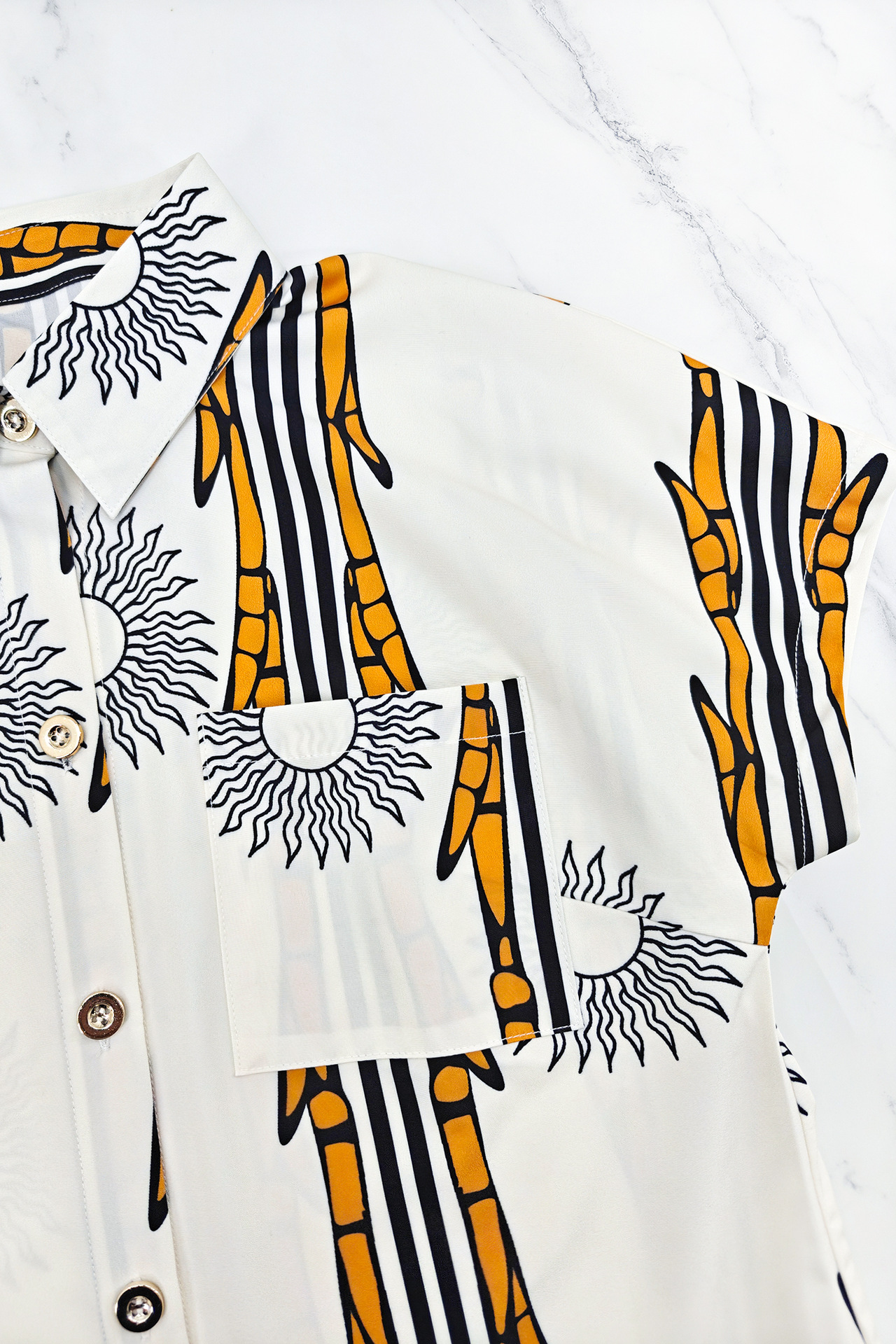 Turndown Collar Long Sleeve Shirt & Pants Holiday Two-Piece Set