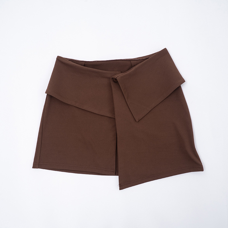 Flared Sleeve Short Dress & Button-Front Skirt Two-Piece Set