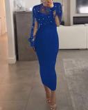 Spring Women's Lace Patchwork Bodycon Dress