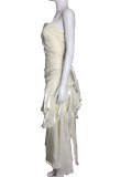 Spring Women's Chic Formal Party Strap Elegant Holiday Midi Dress