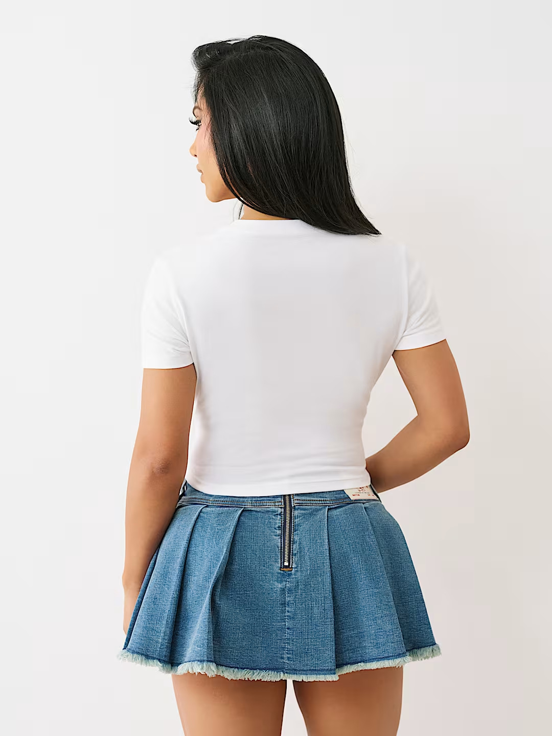 Printed Cropped T-Shirt Top for Spring Streetwear