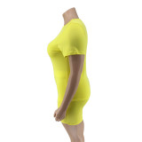 Plus Size Women Casual Top and Shorts Two-Piece Set