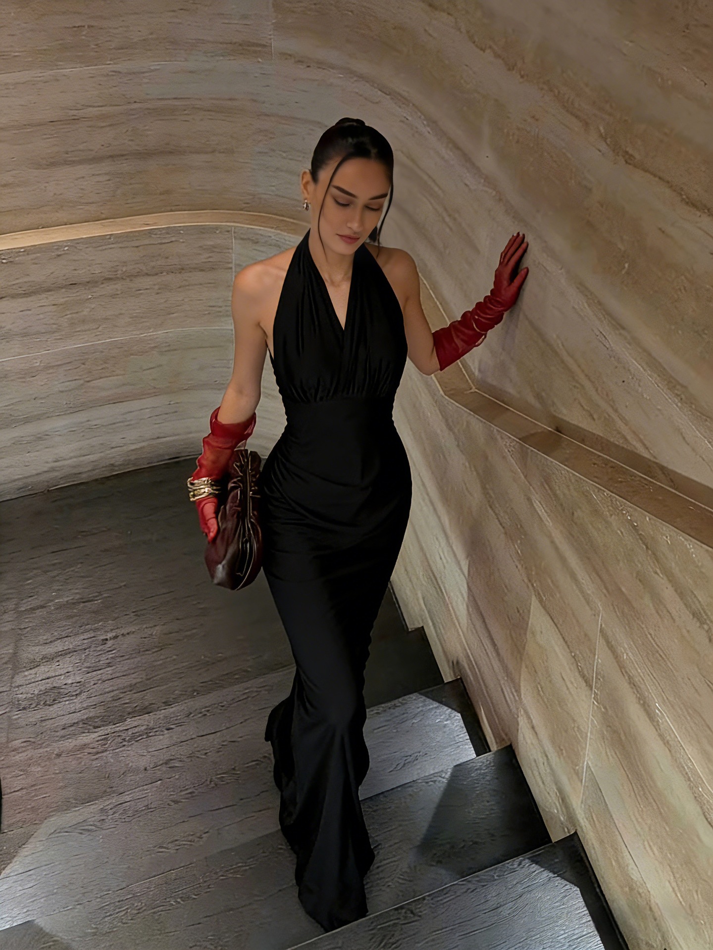 Multi-Way Strap Dress for Versatile Evening & Party Styling
