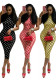 Women Spring/Summer Polka Dot Print Streetchy Halter Neck Backless Jumpsuit
