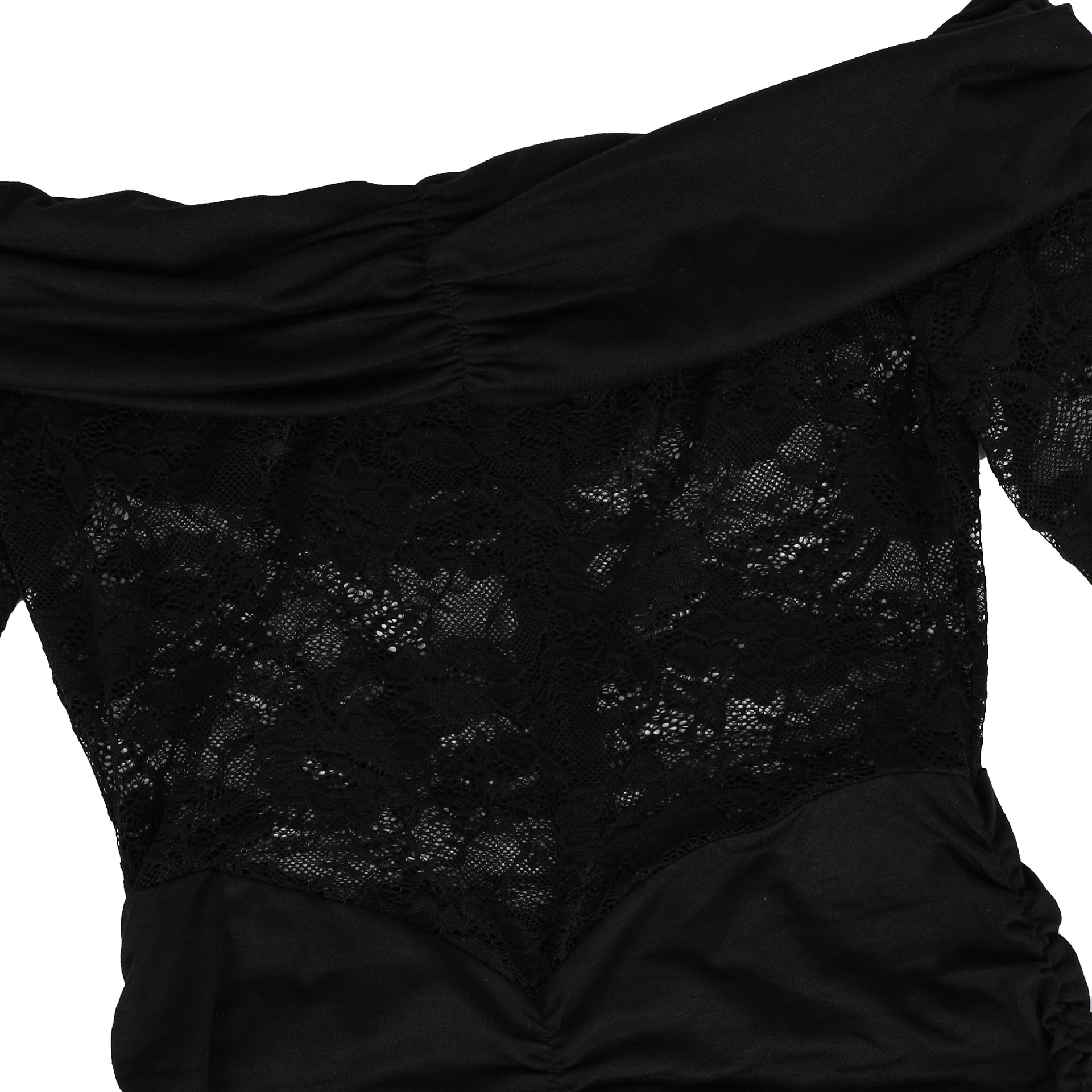 Off-Shoulder Long-Sleeve Lace Bodycon Dress for Evening Events