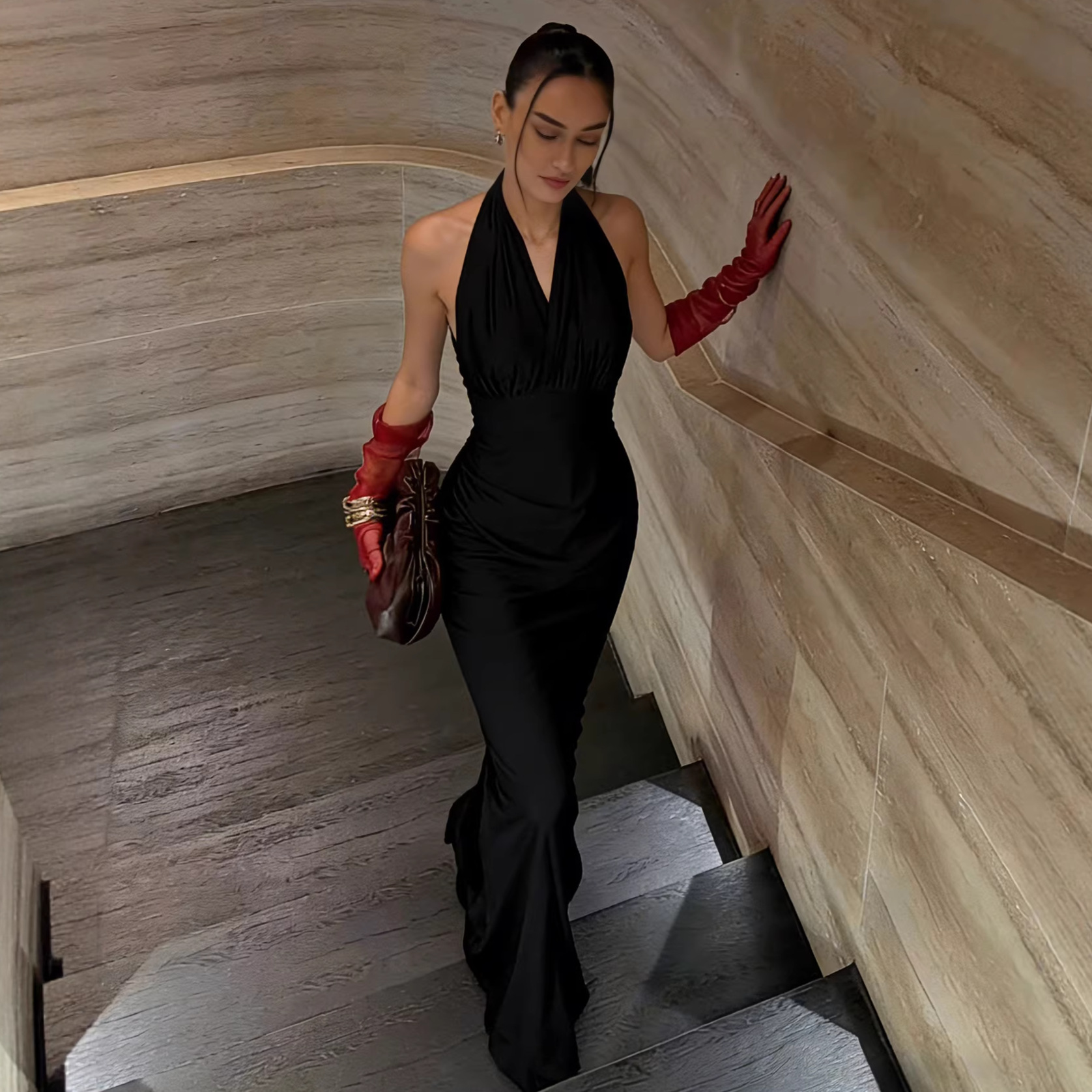 Multi-Way Strap Dress for Versatile Evening & Party Styling