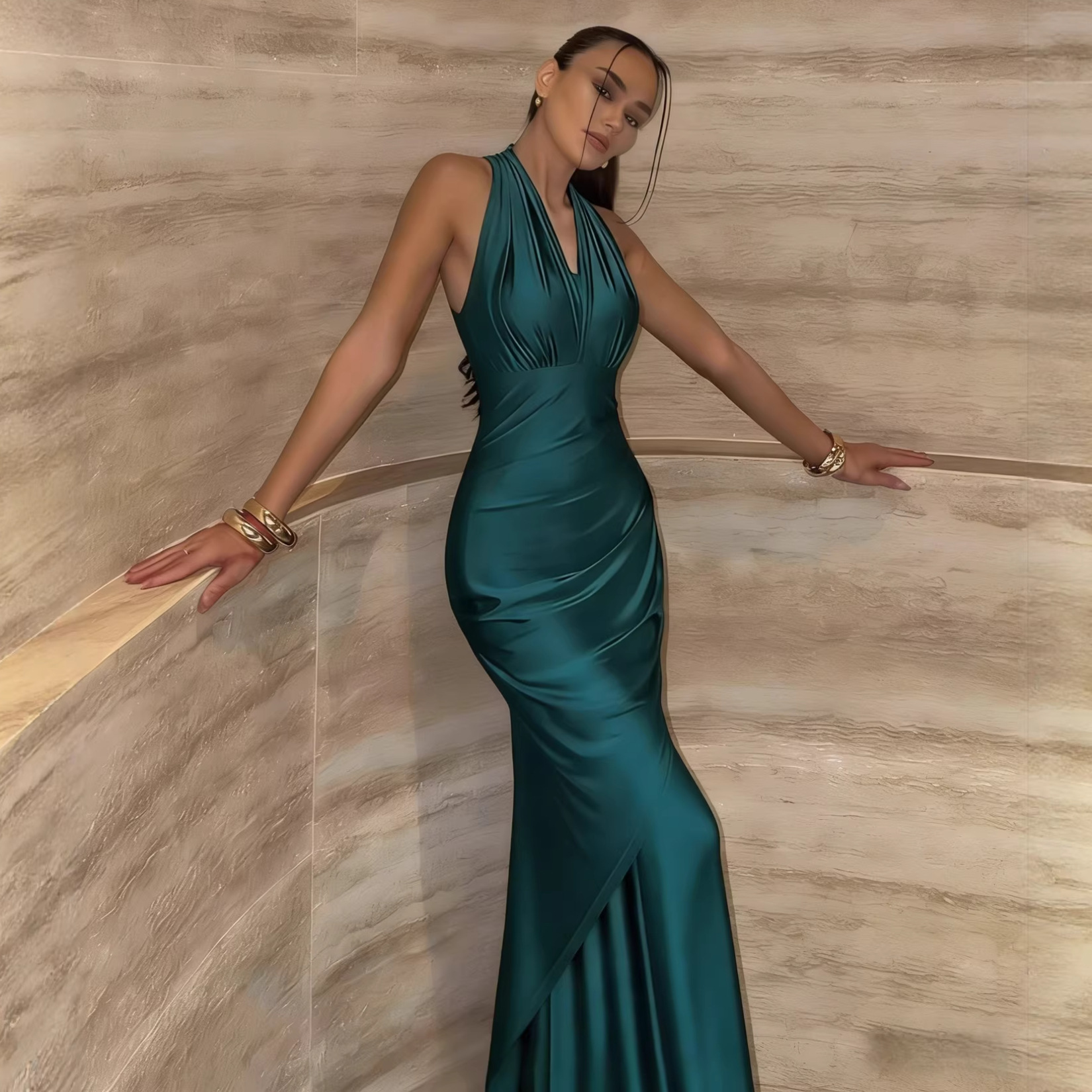 Multi-Way Strap Dress for Versatile Evening & Party Styling