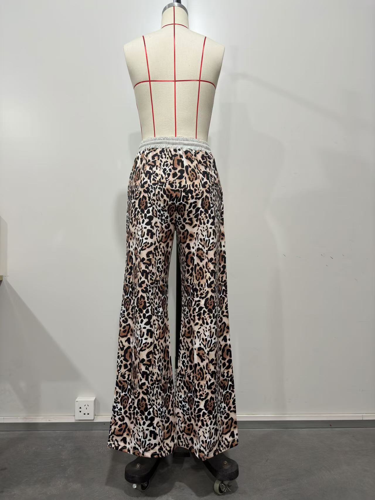 Leopard Patchwork Sweatpants for Casual Loungewear