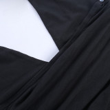 Spring Summer Women Sexy Halter Neck Low Back Beaded Club Dress