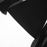 Women Halter Neck Tie Detail Elegant Dress