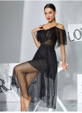 Women Sexy Polka Dot See-Through Nightdress Lingerie