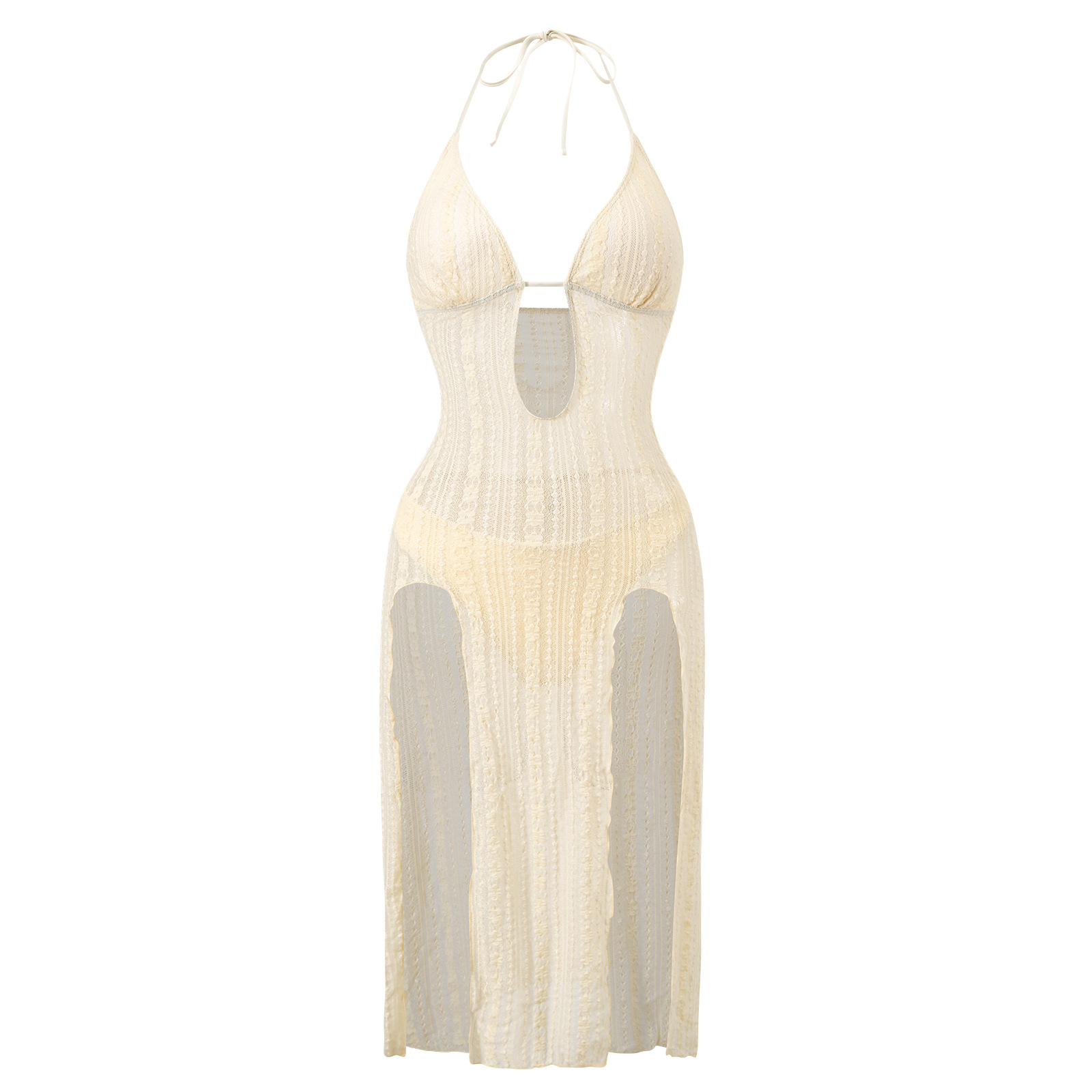 Cut-Out Two-Piece Bikini Swimsuit for Beach Holidays