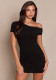 Women Sexy Slash Shoulder Mini Club Dress