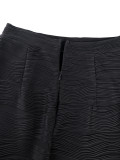 Women Polka Dot Slim Fit Mermaid Bodycon Two-Piece Skirt Set