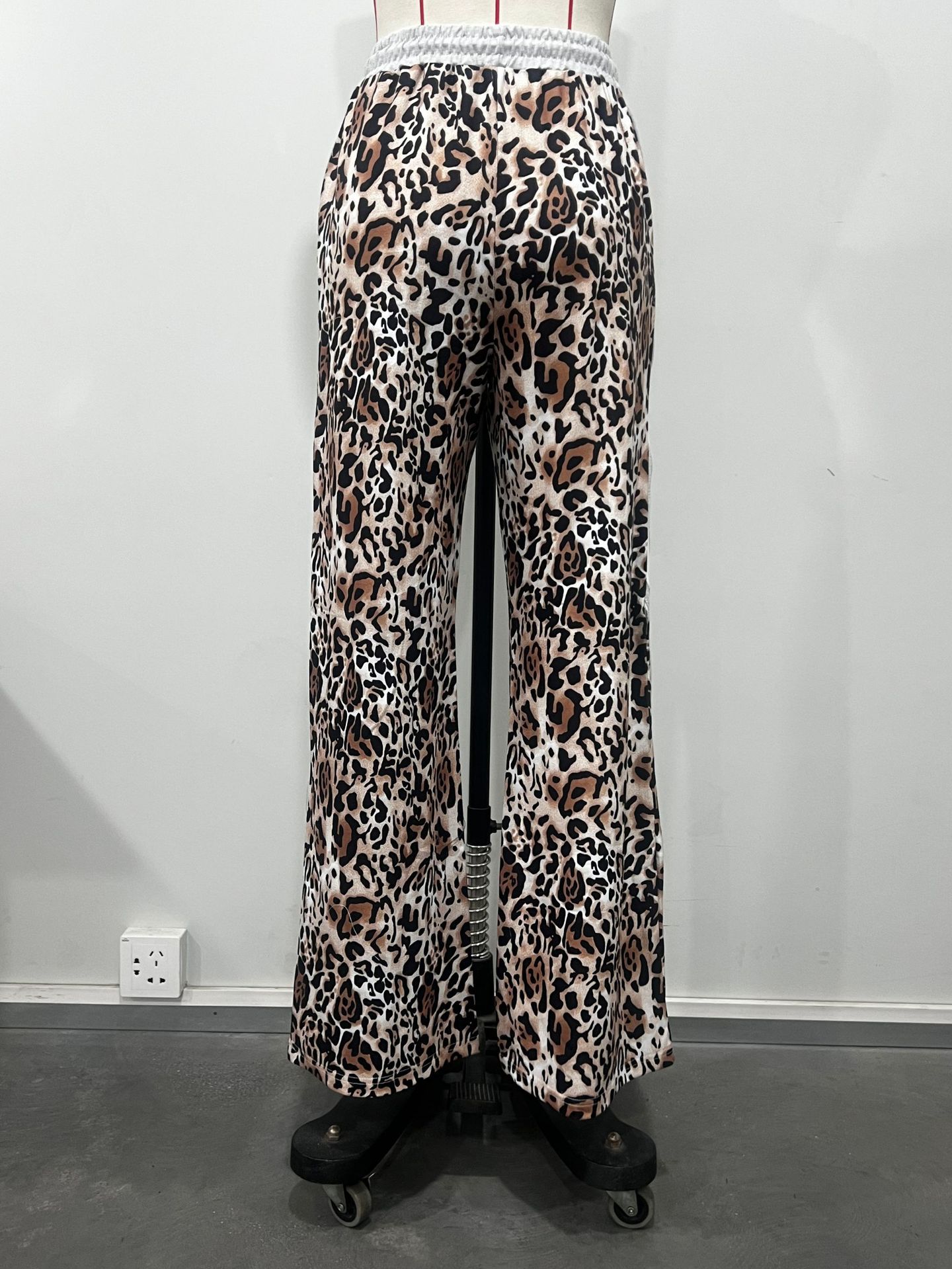 Leopard Patchwork Sweatpants for Casual Loungewear