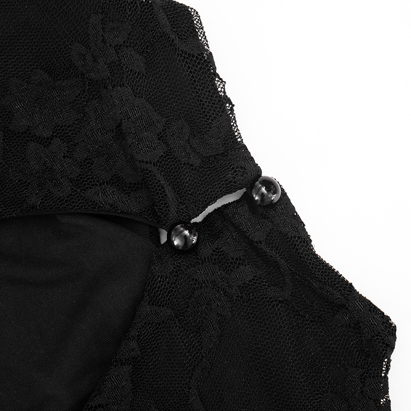 See-Through Backless Lace Capri Jumpsuit for Club Wear