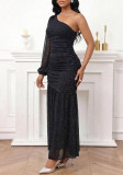 Women Spring/Summer Slit Elegant Long-sleeved Dress