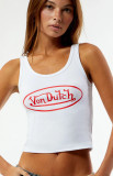 Summer Women's Letter Print U-Neck Slim Tank Top