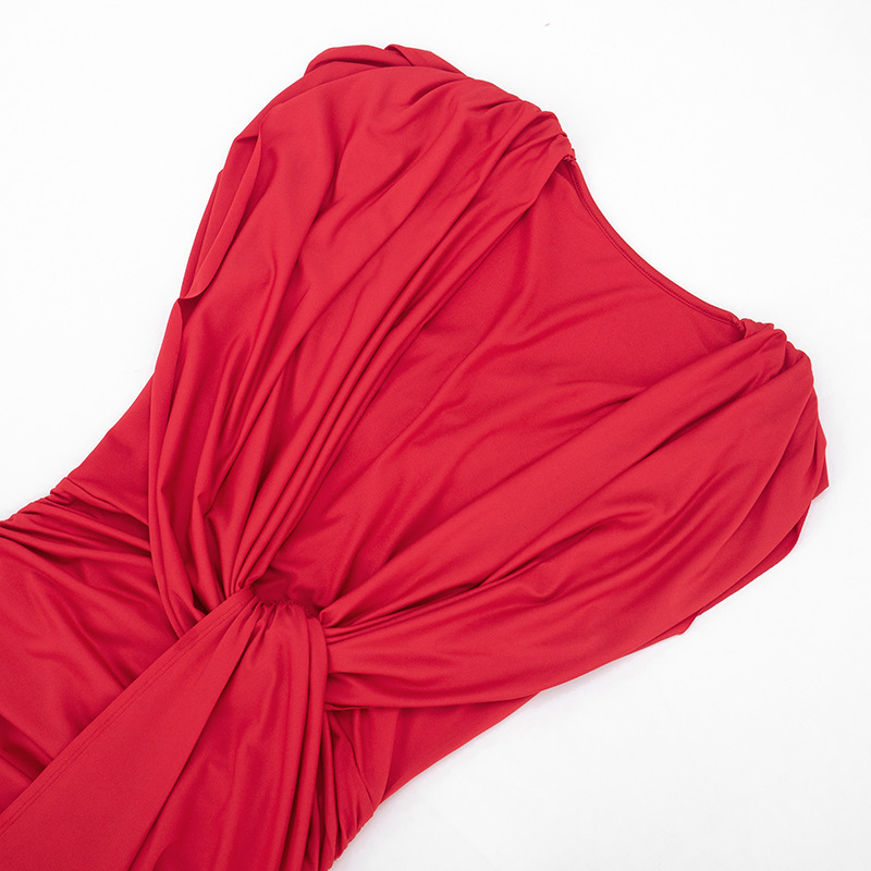 Pleated Bodycon Dress for Spring Evening Events