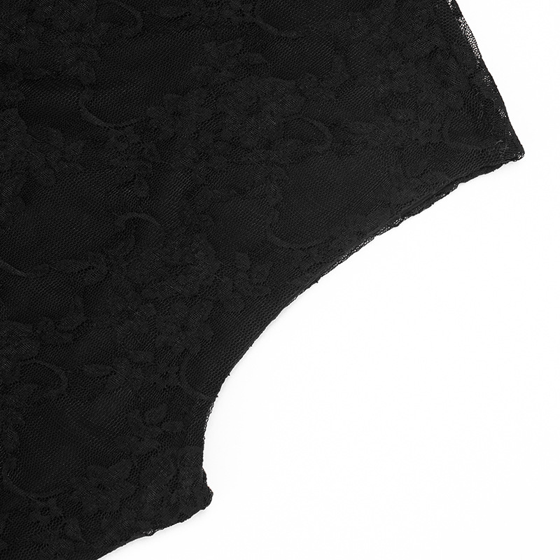 See-Through Backless Lace Capri Jumpsuit for Club Wear