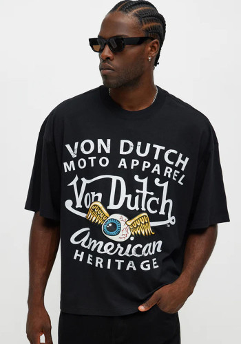 Women's High Street Hip Hop Casual Short Sleeve T-Shirt