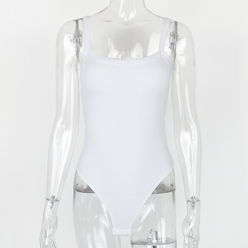 Basic Halter Bodysuit for Summer Everyday Layering