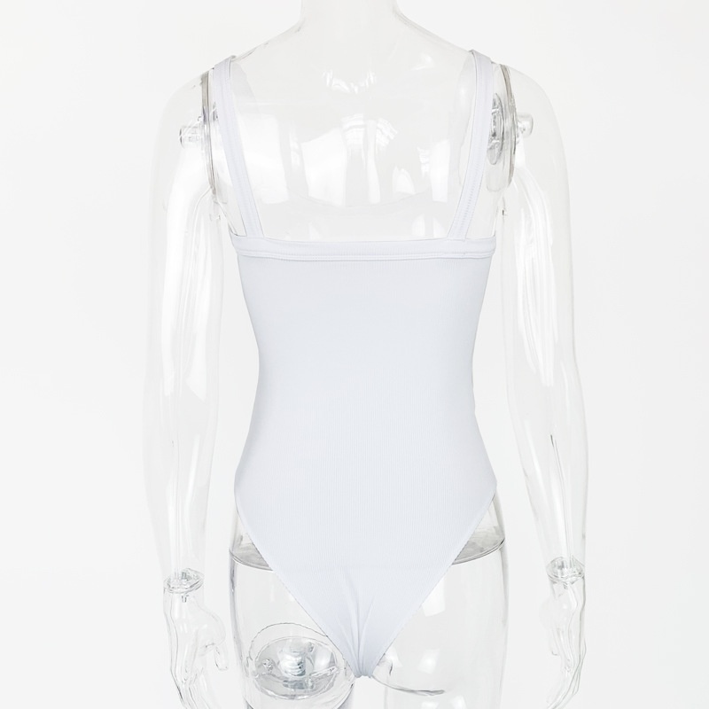 Basic Halter Bodysuit for Summer Everyday Layering