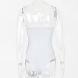 Women Summer Sexy Basics Halter Bodysuit