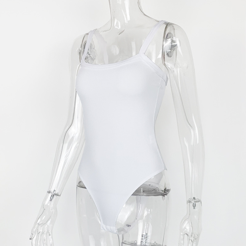 Basic Halter Bodysuit for Summer Everyday Layering
