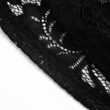Women's Sexy Lace Halter Neck Sleeveless Top & Capri Pants Set