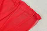 Women's Lace-Up Halter Neck Ruched Sexy Mini Dress