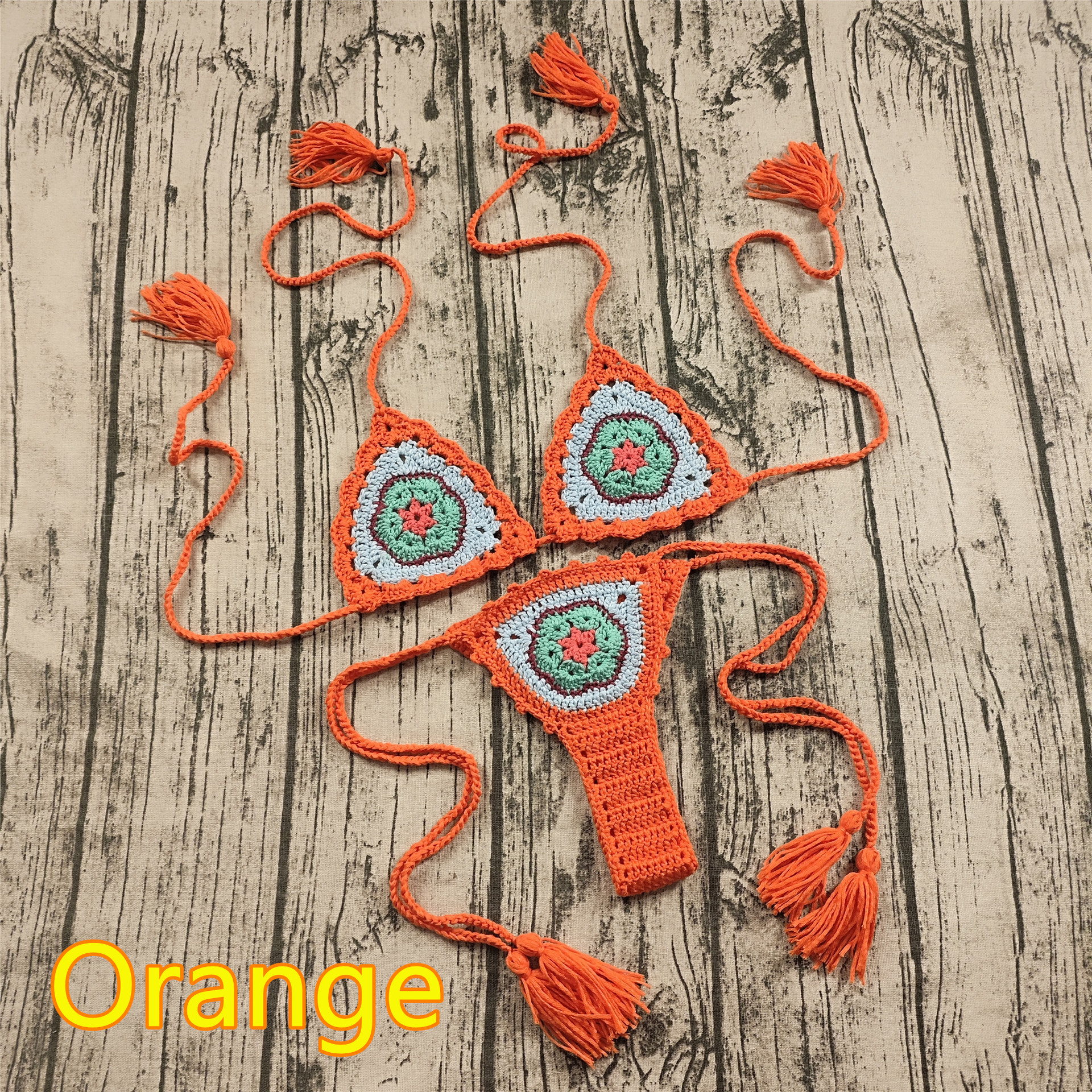 Women's Crochet Bikini Set Sexy Beach Swimwear