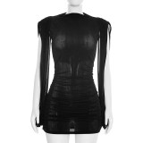 Chic Ribbon Detail Slim Fit Bodycon Dress