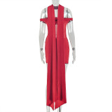 Women's Strapless Sheer Ruched Slim Waist Bodycon Mini Dress