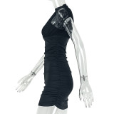 Women's Chic High Neck Slim Fit Bodycon Dress