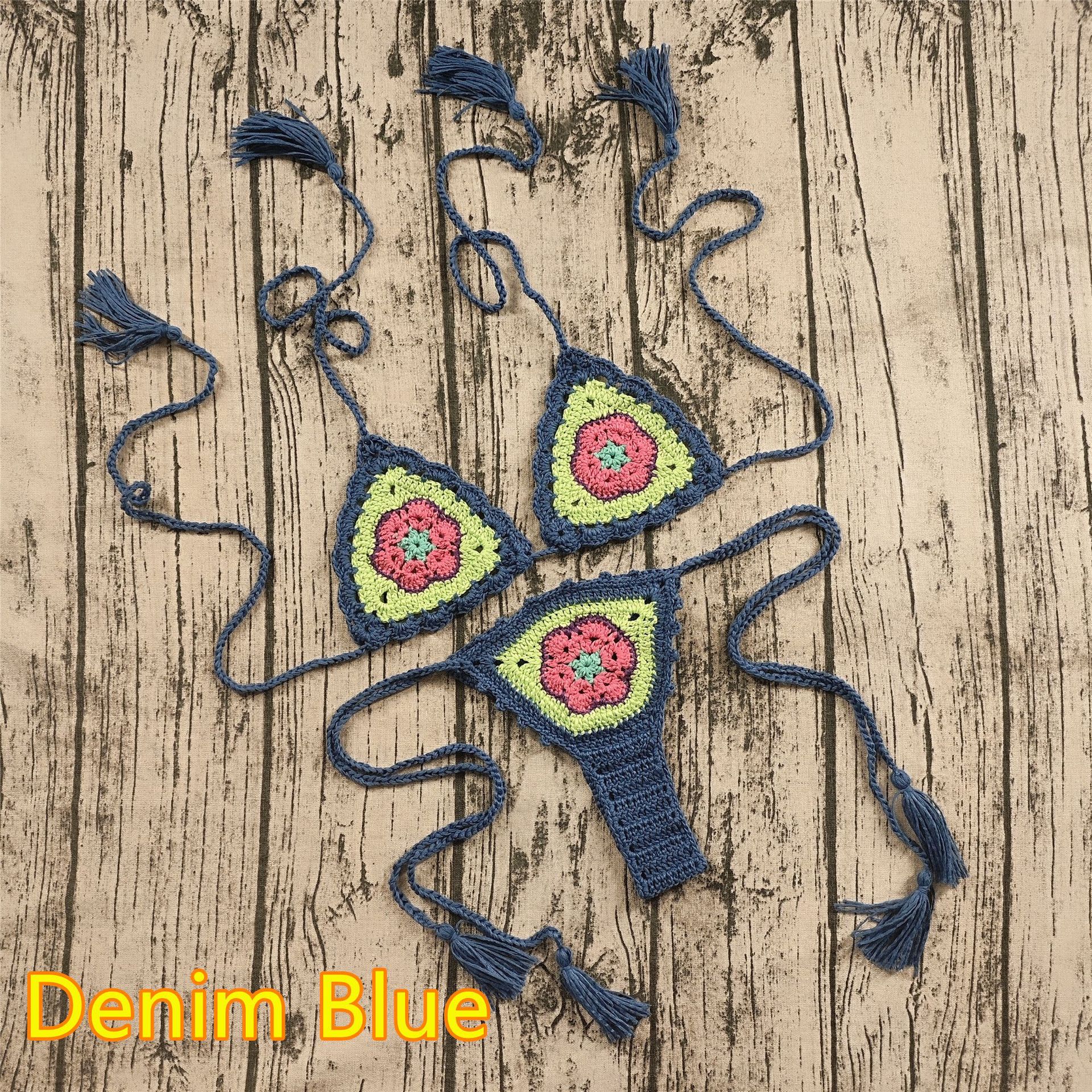 Women's Crochet Bikini Set Sexy Beach Swimwear