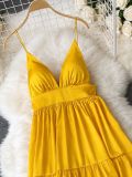 Women Spring Sexy Beach Camisole Maxi Dress