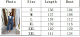 Spring Summer Women Washed Denim Jumpsuit V-Neck Casual Loose Fit Overalls