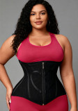 Women Heart Print Fitted Mesh Waist-Shaping Double-Layer Compression Waist-Supporting Belt  Shaper