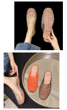 Women Spring & Autumn Closed-Toe Flat Hollow-Out Sandals