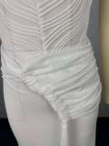 Women summer sexy Halter Neck sleeveless ruffled Maxi dress